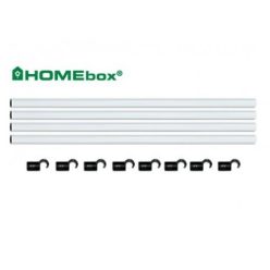 4db 120cm-es merevítő cső 4db rövid kampóval